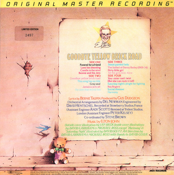 Elton John : Goodbye Yellow Brick Road (LP,Album,Reissue,Remastered,Limited Edition,Numbered)