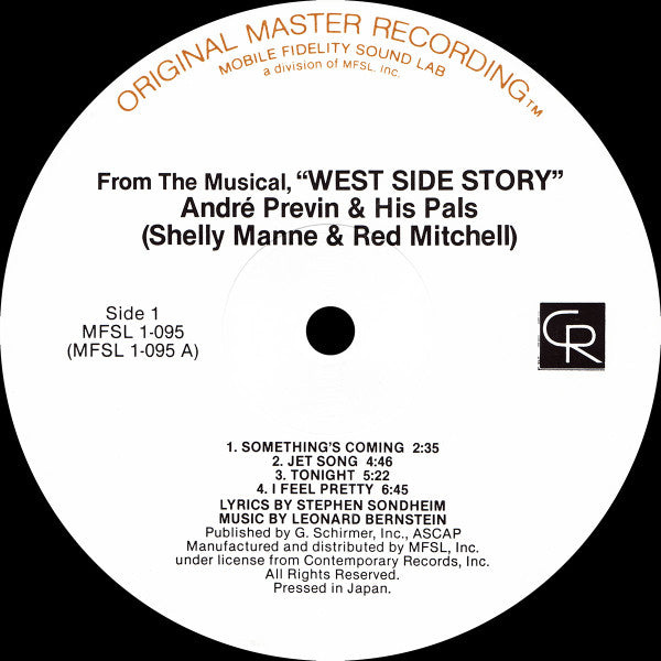 André Previn & His Pals : West Side Story (LP,Album,Limited Edition,Reissue,Remastered,Stereo)