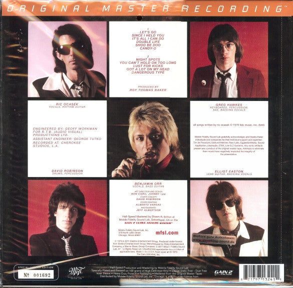 Cars, The : Candy-O (LP,Album,Limited Edition,Numbered,Reissue,Remastered)