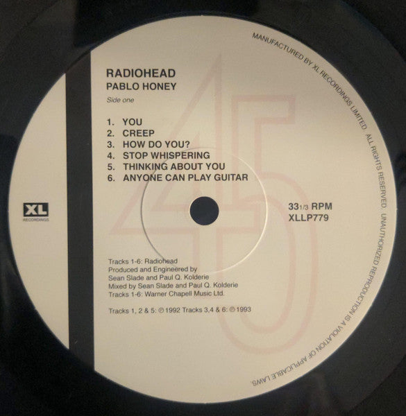 Radiohead : Pablo Honey (LP,Album,Reissue,Repress)