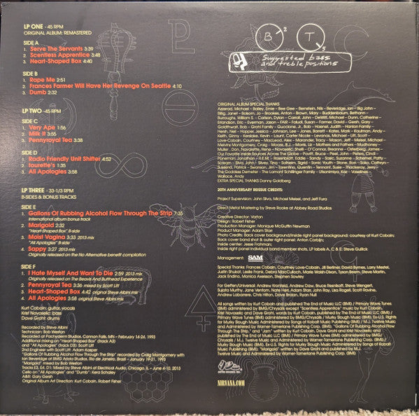 Nirvana : In Utero (12",45 RPM,Album,Reissue,Remastered)