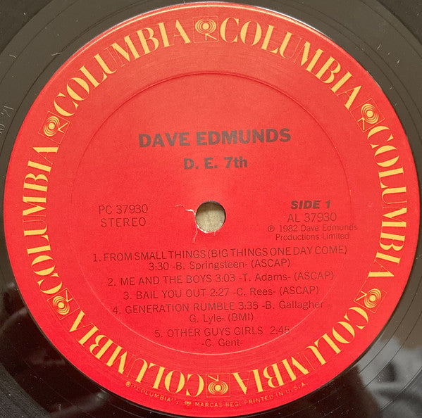 Dave Edmunds : D. E. 7th (LP,Album,Reissue,Stereo)