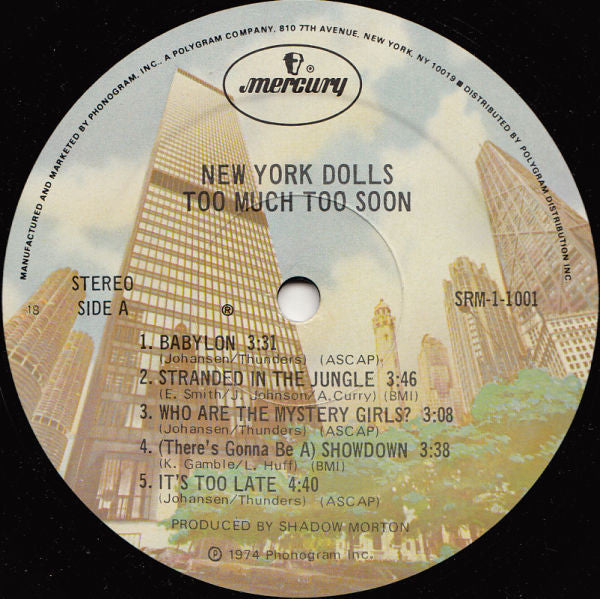 New York Dolls : Too Much Too Soon (LP,Album,Reissue,Stereo)
