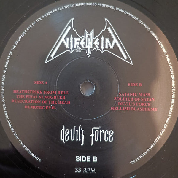 Nifelheim : Devil's Force (LP,Album,Limited Edition)