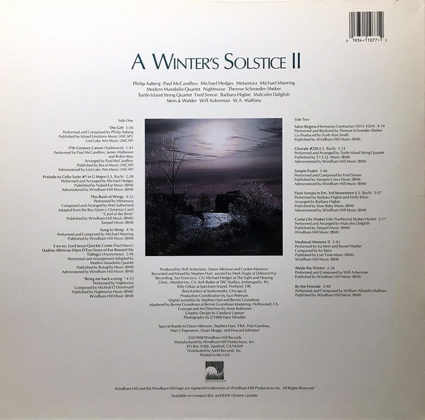 Windham Hill Artists : A Winter's Solstice II (LP,Compilation)
