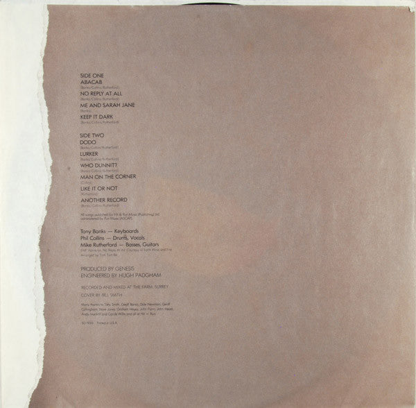 Genesis : Abacab (LP,Album,Stereo)