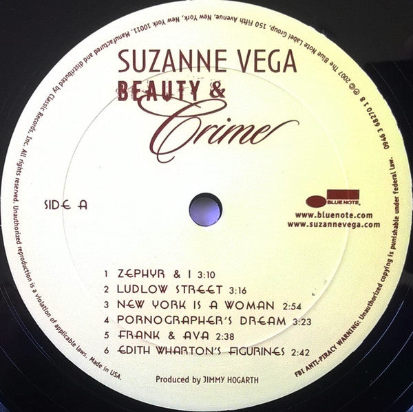 Suzanne Vega : Beauty & Crime (LP,Album)