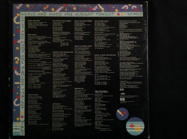 Wings (2) : Venus And Mars (LP,Album)