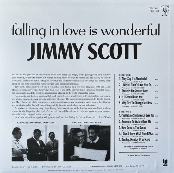 Jimmy Scott : Falling In Love Is Wonderful (LP,Album,Reissue)