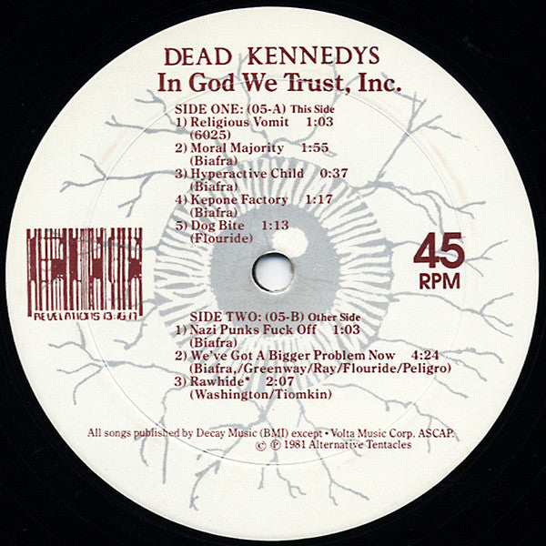 Dead Kennedys : In God We Trust, Inc. (12",45 RPM,EP,Reissue)