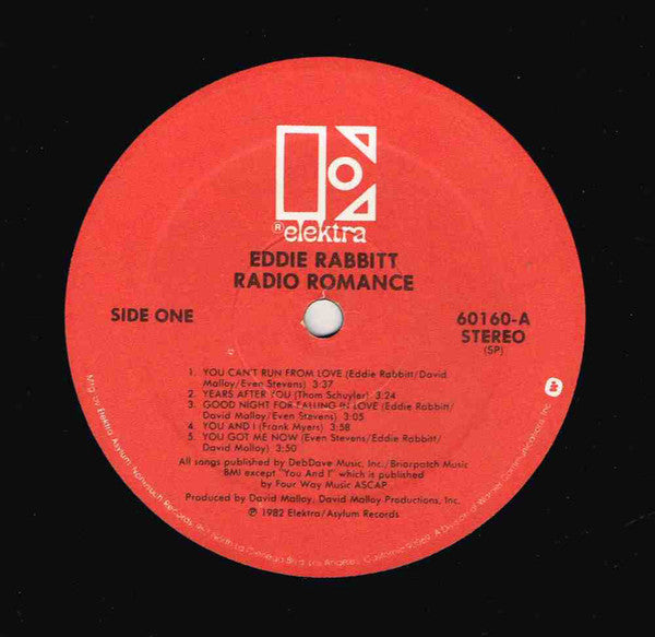Eddie Rabbitt : Radio Romance (LP,Album,Stereo)