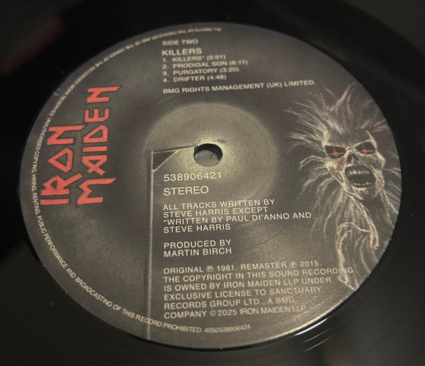 Iron Maiden : Killers (LP,Album,Reissue,Remastered)