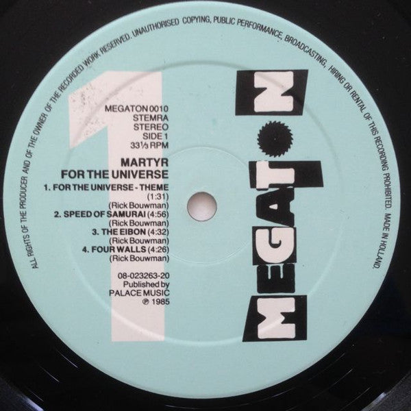 Martyr (9) : For The Universe (LP,Album)