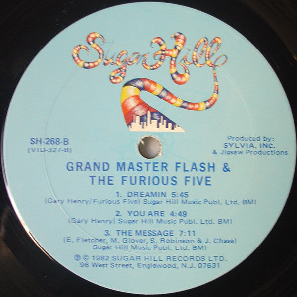 Grandmaster Flash & The Furious Five : The Message (LP,Album,Stereo)