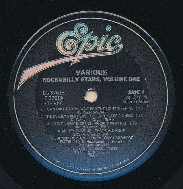 Various : Rockabilly Stars, Volume 1 (LP,Compilation)