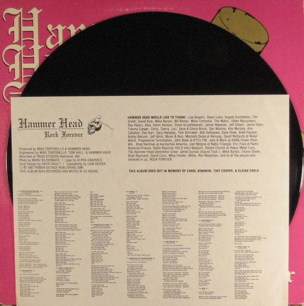 Hammer Head : Rock Forever (LP,Album,Stereo)