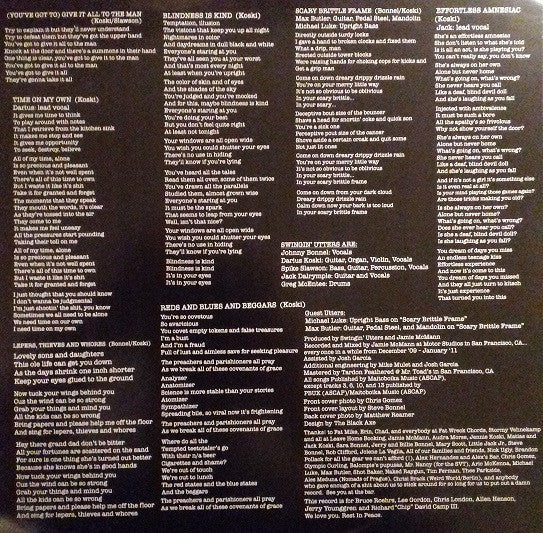 Swingin' Utters : Here, Under Protest (LP,Album)