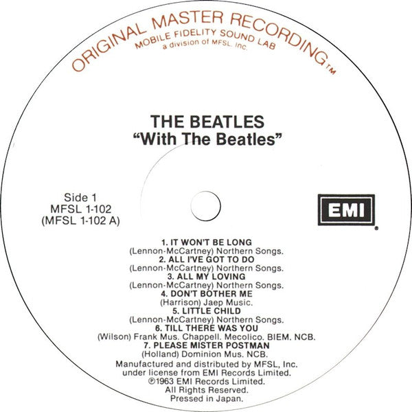Beatles, The : With The Beatles (LP,Album,Limited Edition,Reissue,Remastered,Stereo)