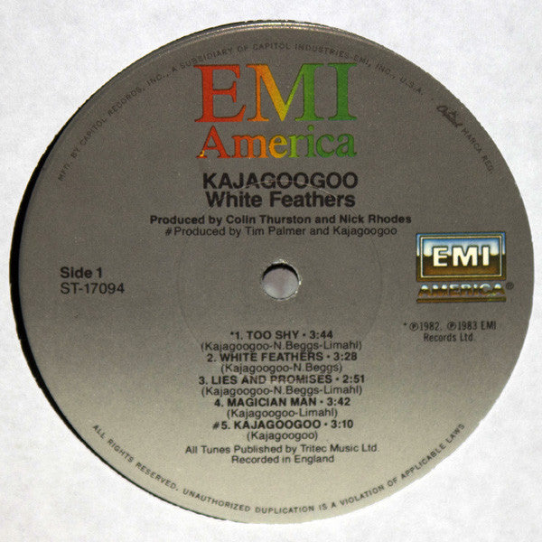 Kajagoogoo : White Feathers (LP,Album)