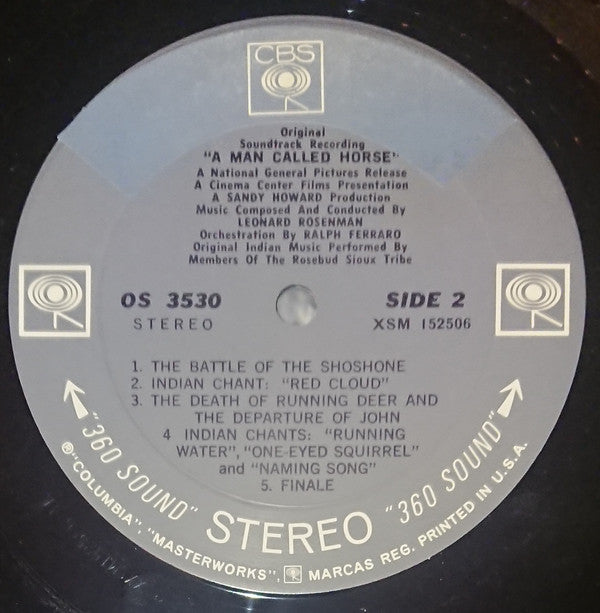 Leonard Rosenman : A Man Called Horse (Original Soundtrack Recording) (LP,Album)