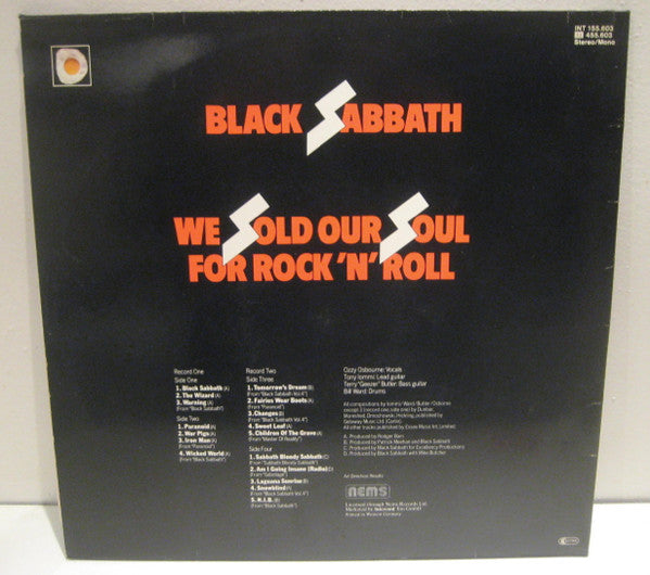 Black Sabbath : We Sold Our Soul For Rock 'N' Roll (LP,Compilation,Reissue)