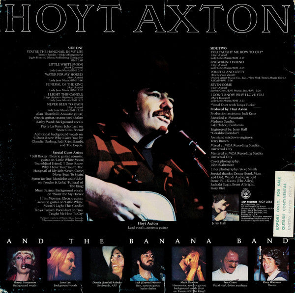 Hoyt Axton : Snowblind Friend (LP,Album)