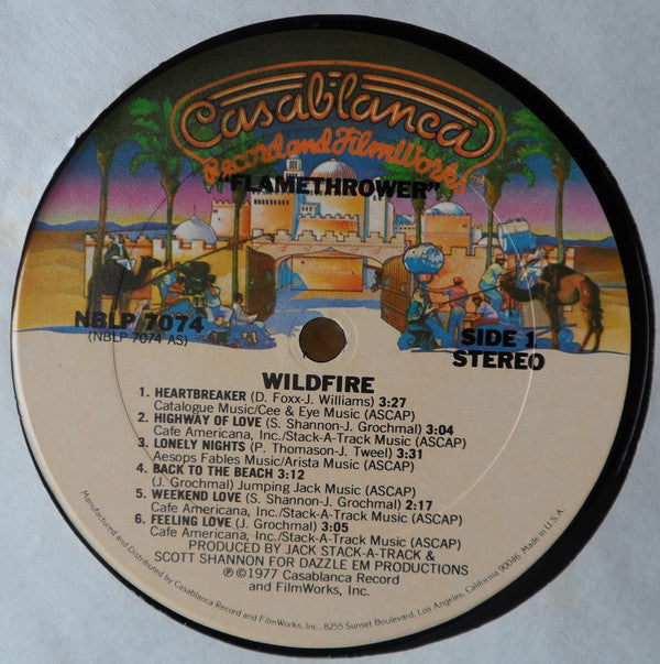 Wildfire (4) : Flame Thrower (LP,Album,Stereo)