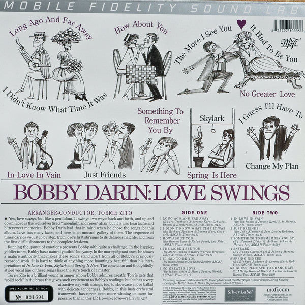 Bobby Darin : Love Swings (LP,Album,Limited Edition,Numbered,Reissue,Remastered)
