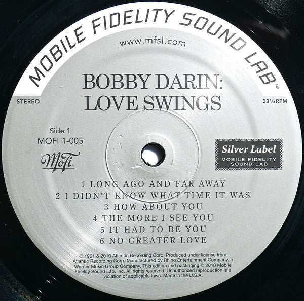 Bobby Darin : Love Swings (LP,Album,Limited Edition,Numbered,Reissue,Remastered)