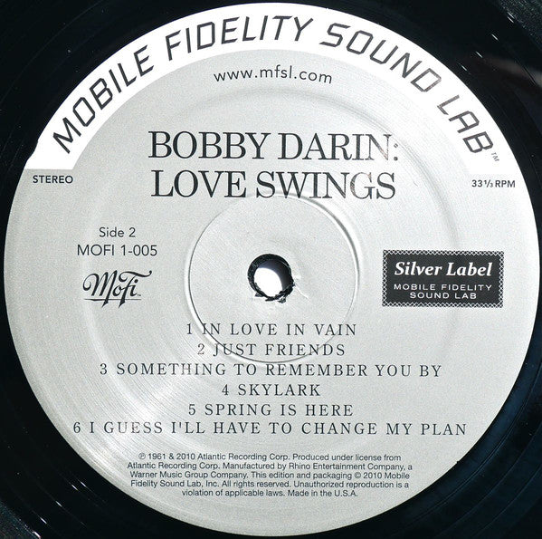 Bobby Darin : Love Swings (LP,Album,Limited Edition,Numbered,Reissue,Remastered)