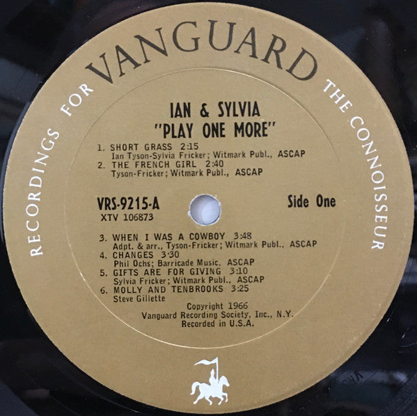 Ian & Sylvia : Play One More (Album,LP,Mono)