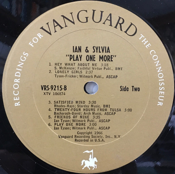 Ian & Sylvia : Play One More (Album,LP,Mono)