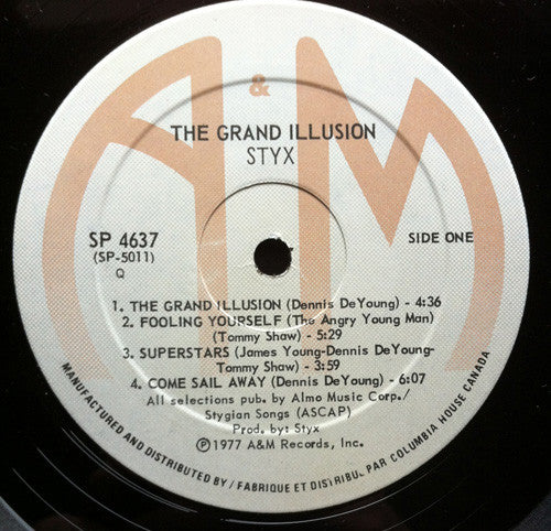 Styx : The Grand Illusion (LP,Album,Club Edition)