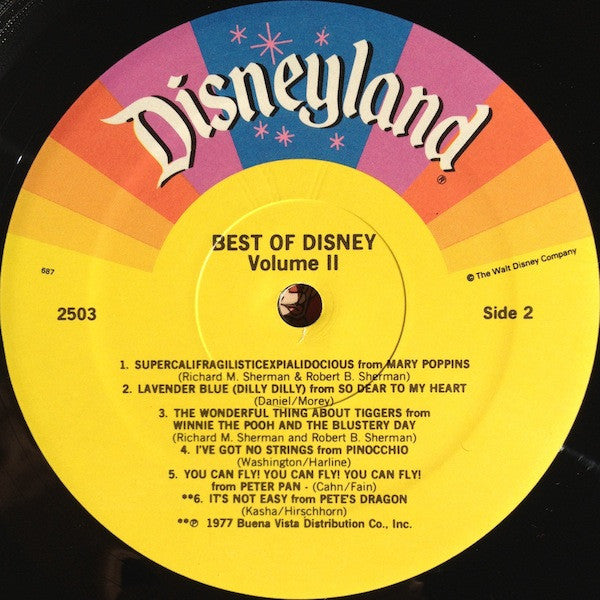 Various : The Best Of Disney Volume Two (LP,Compilation)