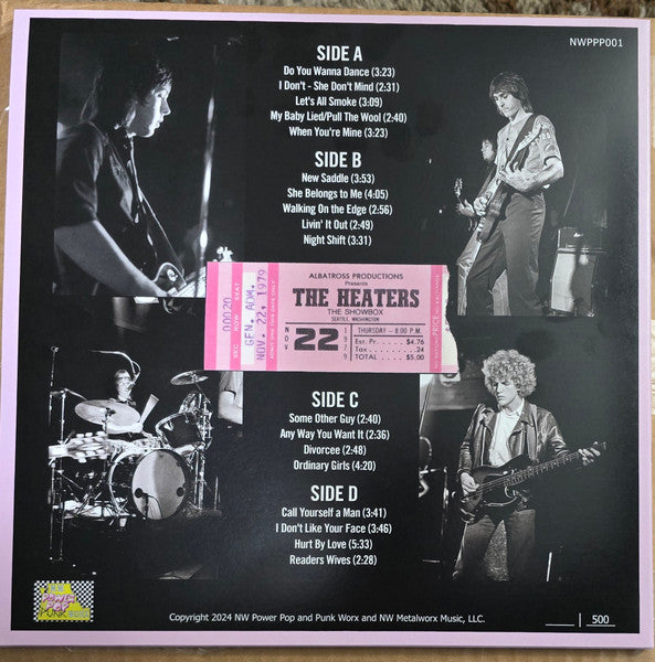 Heats, The : Live at the Showbox 1979 (LP,Album,Numbered,Stereo)