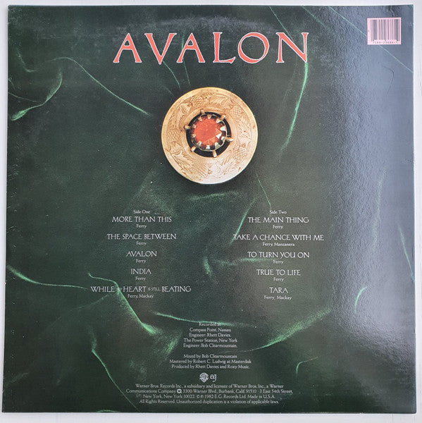 Roxy Music : Avalon (LP,Album)