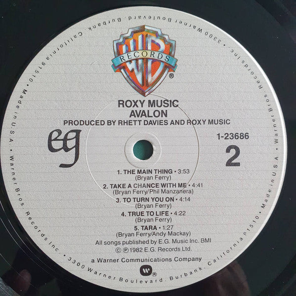 Roxy Music : Avalon (LP,Album)