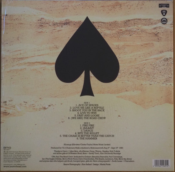 Motörhead : Ace Of Spades (LP,Album,Reissue)