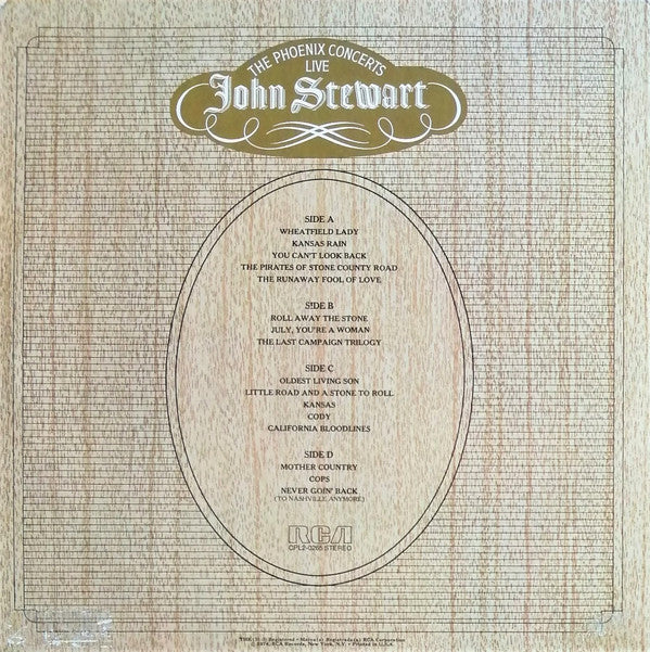 John Stewart (2) : The Phoenix Concerts - Live (LP,Album,Stereo)