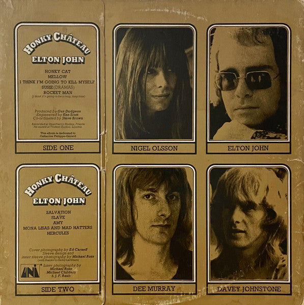 Elton John : Honky Château (LP,Album,Stereo)