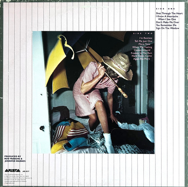 Jennifer Warnes : Shot Through The Heart (LP,Album,Club Edition,Stereo)