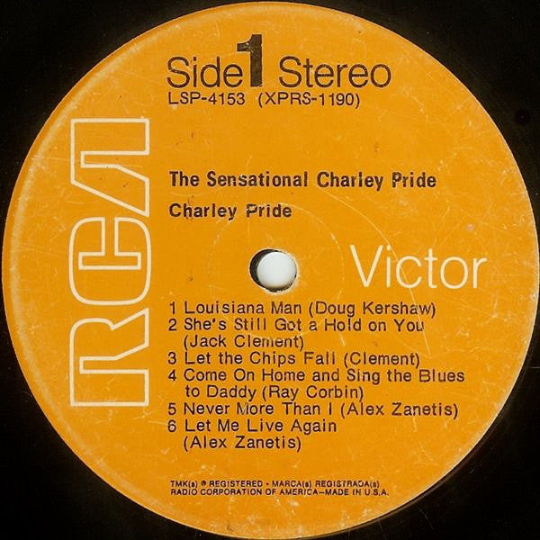 Charley Pride : The Sensational Charley Pride (LP,Album)