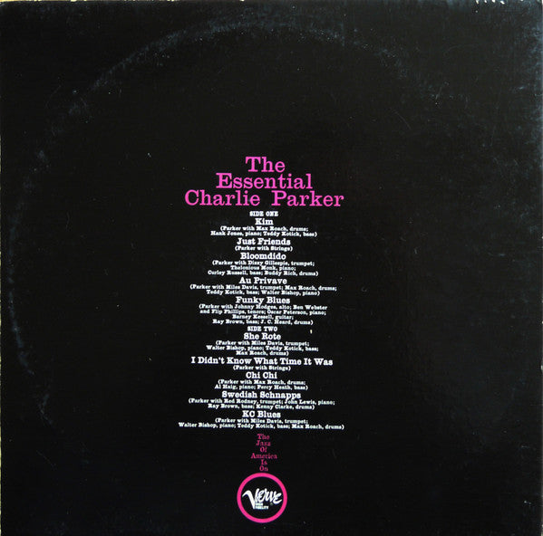 Charlie Parker : The Essential Charlie Parker (LP,Compilation,Mono)