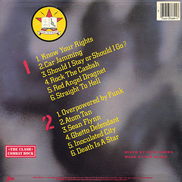 Clash, The : Combat Rock (LP,Album,Repress,Stereo)