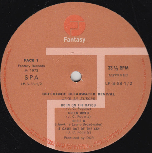 Creedence Clearwater Revival : Live In Europe (LP,Album,Reissue)