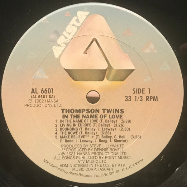 Thompson Twins : In The Name Of Love (LP,Album)