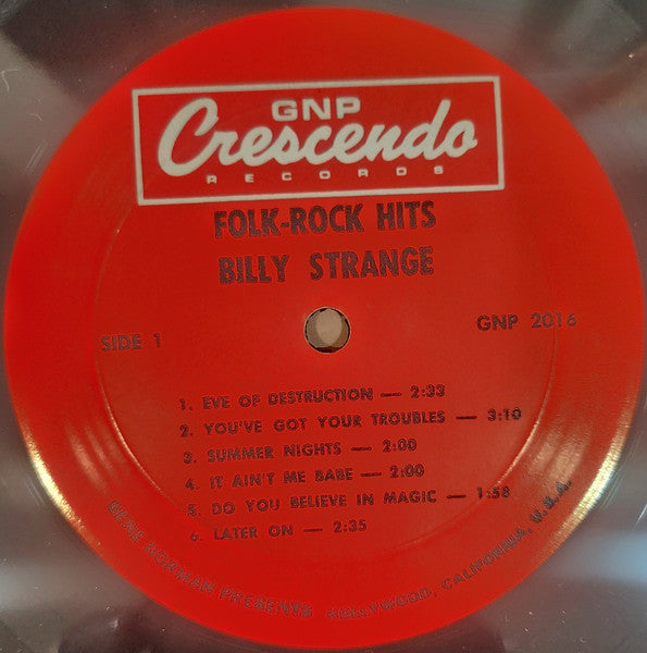Billy Strange : Folk Rock Hits (LP,Mono)