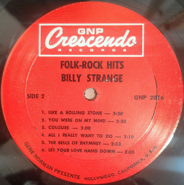 Billy Strange : Folk Rock Hits (LP,Mono)