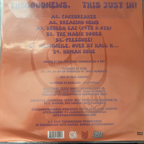 Del Tha Funkee Homosapien & thegoodnews. : This Just In! (LP,Record Store Day,Limited Edition,Picture Disc)