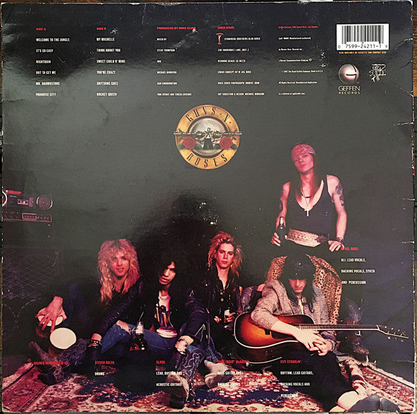 Guns N' Roses : Appetite For Destruction (LP,Album)